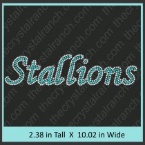 Stallions Rhinestone Transfer CRT339