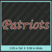 Patriots Rhinestone Transfer CRT340