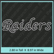 Raiders Rhinestone Transfer CRT344