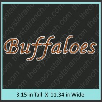 Buffaloes Rhinestone Transfer CRT346