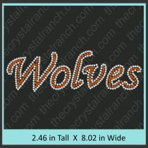 Wolves Rhinestone Transfer CRT347