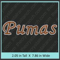 Pumas Rhinestone Transfer CRT349