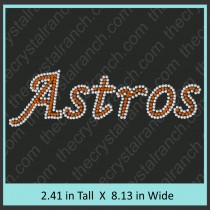 Astros Rhinestone Transfer CRT352