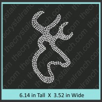 Deer Rhinestone Transfer CRT354