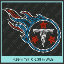 Titans Rhinestone Transfer CRT355