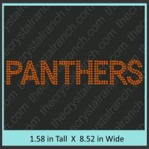 Panthers Rhinestone Transfer CRT358