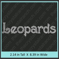 Leopards Rhinestone Transfer CRT362