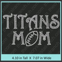 Titans Mom Rhinestone Transfer CRT365