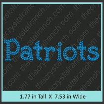 Patriots Rhinestone Transfer CRT369
