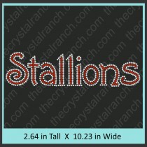 Stallions Rhinestone Transfer CRT373 