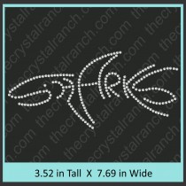 Sharks Rhinestone Transfer CRT407