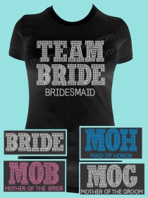 Team Bride Rhinestone Tee TF063 