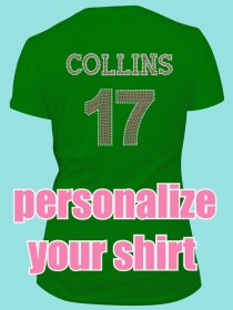 Personalization in Multi Colored Rhinestones TP044