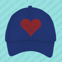 Heart Rhinstone cap CY012