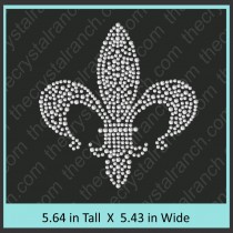 Fleur de lis Rhinestone Transfer CRY019