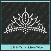 Crown Rhinestone Transfer CRY020c