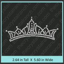 Tiara Rhinestone Transfer CRY023c