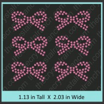Bow Rhinestone Transfer CRY036c