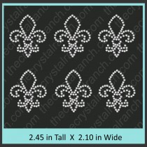 Fleur de lis Rhinestone Transfer CRY038