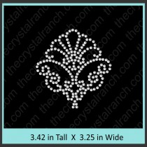 Shell Rhinestone Transfer CRY151c