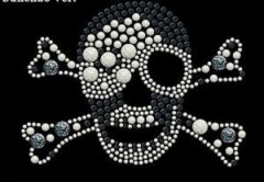 Skull Rhinestuds Transfer YHM002