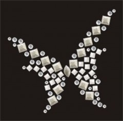 Butterfly Rhinestud Transfer YH1675