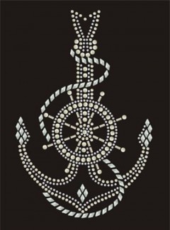 Anchor Rhinestone Transfer YH1063