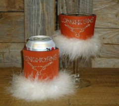 Longhorns Rhinestone Drink Koozie KT037
