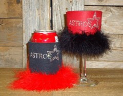 Astros Rhinestone Drink Koozie KT038