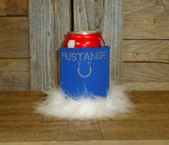 Mustangs Rhinestone Drink Koozie KT042