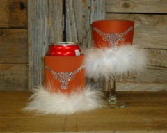 Longhorn Rhinestone Drink Koozie KT002A