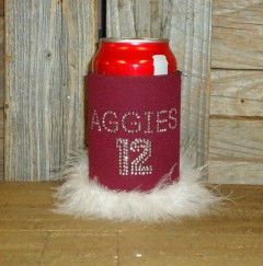 Aggies Rhinestone Drink Koozie KT035