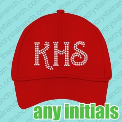 School Initials Rhinestone Cap CP004