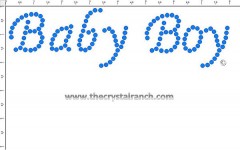 Baby Boy Rhinestone Transfer CRF009