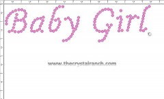 Baby Girl Rhinestone Transfer CRF009A