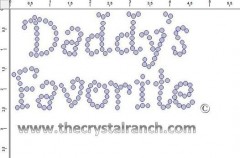 Daddy's Favorite Rhinestone Transfer CRF029