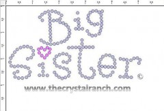 Big Sister Rhinestone Transfer CRF033