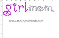 girl mom Rhinestone Transfer CRG077