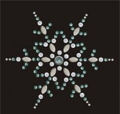 Snowflake Rhinestone Transfer YH1169
