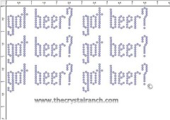 Got Beer? - Petite (6) Rhinestone Transfer CRK145