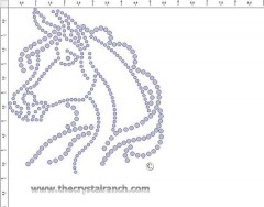 Horse Rhinestone Rhinestone Transfer CRR001