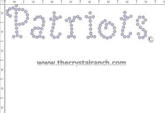 Patriots Rhinestone Transfer CRT205