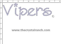 Vipers Rhinestone Transfer CRT240