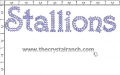 Stallions Rhinestone Transfer CRT370