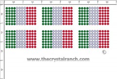 Italian Flag (Small) Rhinestone Transfer CRY273ck
