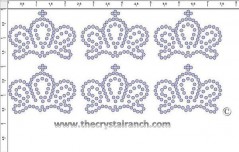 Crown Rhinestone Transfer CRY004c