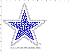 Star (Large) Rhinestone Transfer CRY074c