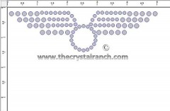 Pilot Wings Rhinestone Transfer CRY091c