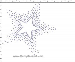 Star Light Rhinestone Transfer CRY100c