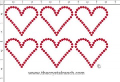 Heart (Small) Rhinestone Transfer CRY104c
